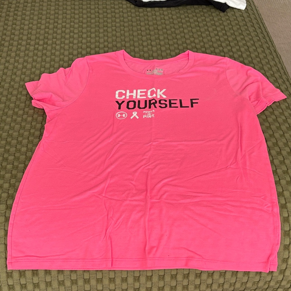 Under Armour Bright Pink Short Sleeve Tee